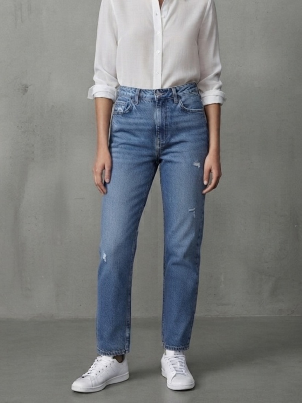 Levi’s 501 S Highrise Blue Skinny Filiforme Destressed Jeans Size 27 Cotton